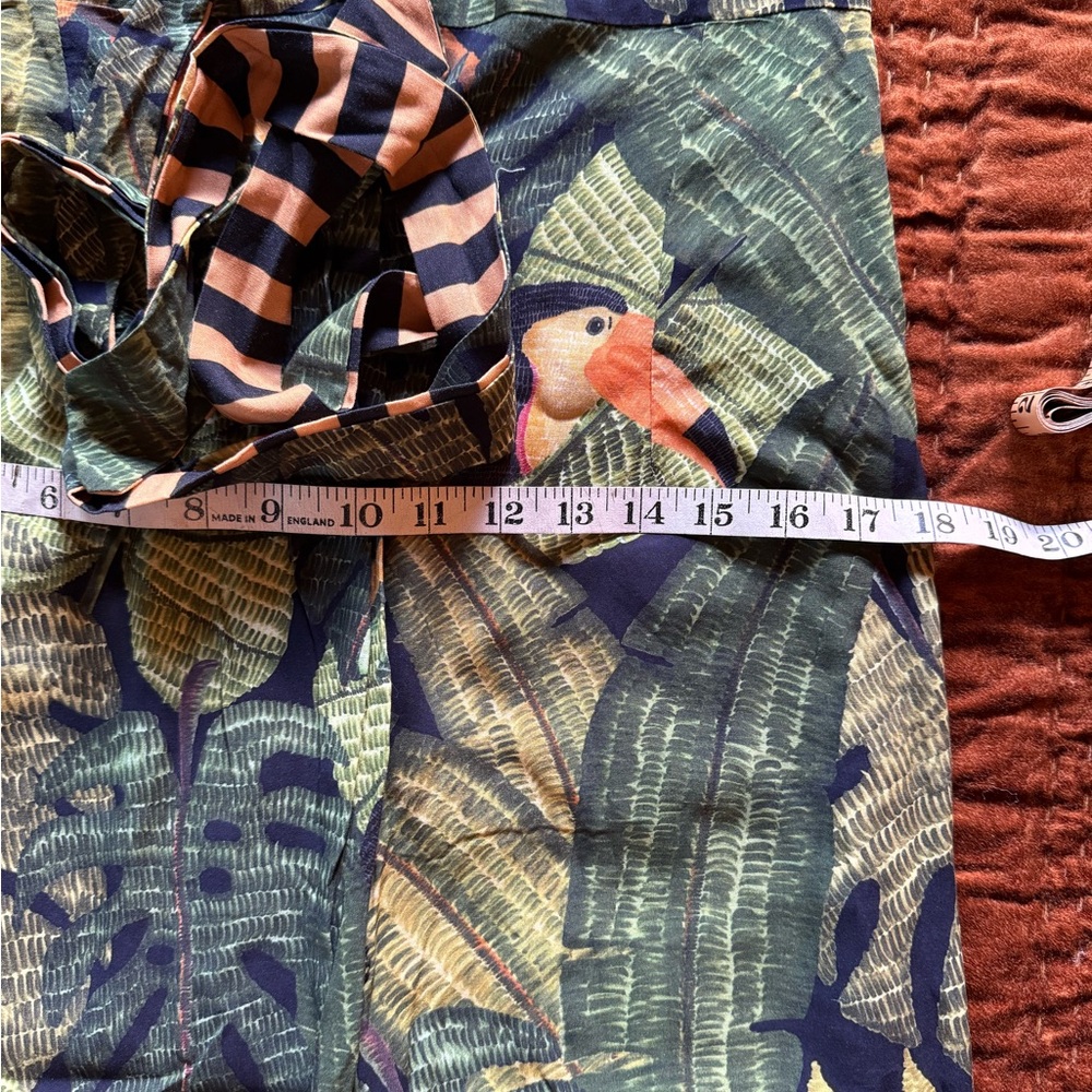 FARM Rio Jungle Print Midi reversible stripe skirt! - Picture 8 of 10